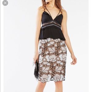 BCBGMaxAzria Kensey Strappy Laced Top NWT